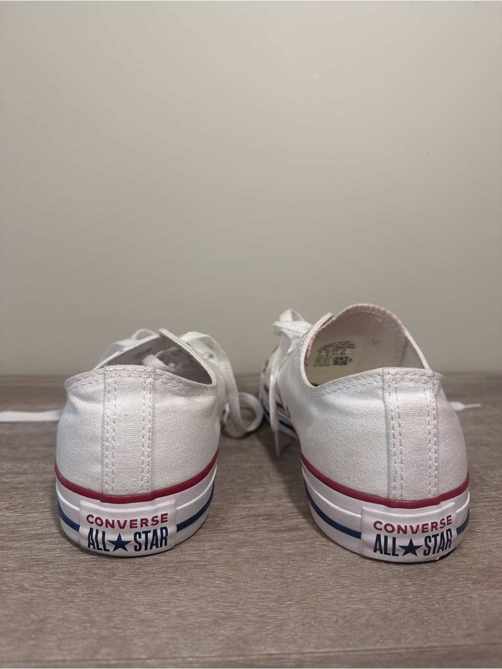 Converse Chuck Taylor All Star W7652 US 10 Optical White Canvas Skate Shoes - Picture 3 of 15